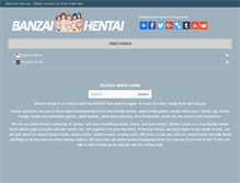 Tablet Screenshot of banzaihentai.net